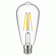 Λάμπα LED FILAMENT CLEAR E27 ST64 4W 220-240V θερμό φως 3000k 470lm δέσμης 320° 15000h