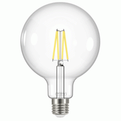 Λάμπα LED FILAMENT CLEAR G95 E27 7.2W 220-240V θερμό φως 3000k 806lm δέσμης 320° 15000h