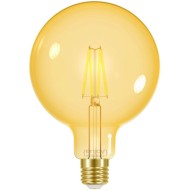 Λάμπα LED FILAMENT AMBER E27 G95 4.5W θερμό φως 2000k 320lm δέσμης 320° ντιμαριζόμενη 15000h
