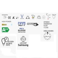 Λάμπα LED SMART Wi-Fi+BLE RGBW+CCT A60 E27 9.2W 2700-6500k 806lm δέσμης 230°