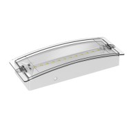 Φωτιστικό ασφαλείας 12 led SMD 3W IP65 ψυχρό φως 6500K με δυνατότητα συνεχούς λειτουργίας 
