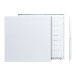 Φωτιστικό LED panel backlight 36W με δυνατότητα επιλογής απόχρωσης φωτός 3CCT 4860lm URG19 60x60cm σε λευκό χρώμα