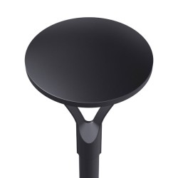 Led φωτιστικό πλατείας 30W 4000K ενδιάμεσο φως 4500lm με οπή σύνδεσης Φ80 σε μαύρο χρώμα