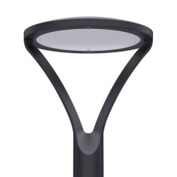Led φωτιστικό πλατείας 30W 4000K ενδιάμεσο φως 4500lm με οπή σύνδεσης Φ80 σε μαύρο χρώμα