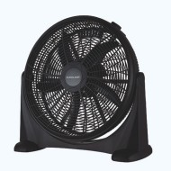 Ανεμιστήρας box fan στρογγυλός μαύρος Φ50 100W 230V με 3 ταχύτητες λειτουργίας