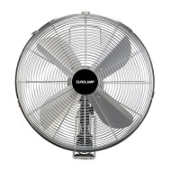 Ανεμιστήρας επιτοίχιος ακτινωτός Φ45cm ισχύος 50W περιστρεφόμενος 70° σε χρώμα inox με κοντρόλ