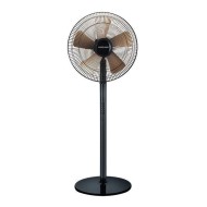 Ανεμιστήρας με ορθοστάτη Φ40 60W σε μαύρο-χρυσό 4 ταχυτήτων και περιστροφή 70°