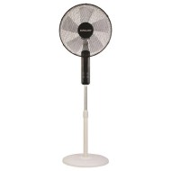 Ανεμιστήρας ορθοστάτης Φ40cm 60W με στρόγγυλη βάση μαύρο-λευκό χρώμα χειριστήριο 5 φτερωτές & LED οθόνη αφής Ανεμιστήρας ορθοστάτης Φ40cm 60W με στρόγγυλη βάση μαύρο-λευκό χρώμα χειριστήριο 5 φτερωτές & LED οθόνη αφής