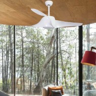 Ανεμιστήρας οροφής Φ132cm με 3 φτερωτές 35W με LED 20W DIMMABLE τηλεχειριστήριο & χρονοδιακόπτη σε λευκό χρώμα Ανεμιστήρας οροφής Φ132cm με 3 φτερωτές 35W με LED 20W DIMMABLE τηλεχειριστήριο & χρονοδιακόπτη σε λευκό χρώμα