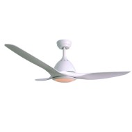 Ανεμιστήρας οροφής με φως dimmable με διάμετρο 132cm 40W με 3 ABS πτερύγια τηλεχειριστήριο & 2 αναρτήσεις σε λευκό χρώμα 