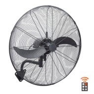 Ανεμιστήρας επίτοιχος επαγγελματικός 50cm 140w με κοντρόλ 2 μεταλλικές λεπίδες & στιβαρή κατασκευή