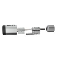 Bluetooth έξυπνος κύλινδρος με ψηφιακό πληκτρολόγιο και δαχτυλικό αποτύπωμα LILIWISE C1 V.A 95 σε ασημί χρώμα Bluetooth έξυπνος κύλινδρος με ψηφιακό πληκτρολόγιο και δαχτυλικό αποτύπωμα LILIWISE C1 V.A 95 σε ασημί χρώμα