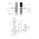 Aδιάβροχη κλειδαριά Orbita RFID E3442B Black Bluetooth από ανοξείδωτο ατσάλι τεχνολογίας Mifare