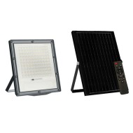 Ηλιακός προβολέας SOLAR SMD LED FLOOD LIGHT 120W 4000K ενδιάμεσο φως IP66 90° Ra80 με φωτοβολταϊκό πάνελ & χειριστήριο