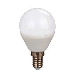 Λάμπα led σφαιρική 3W 230V Ε14 6000k ψυχρό λευκό φως δέσμης 180° 290 lumen 30000h