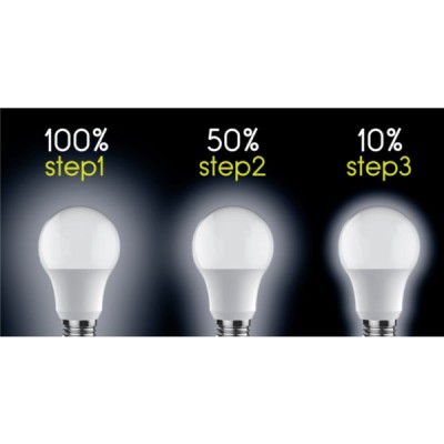 Λάμπα led GU10 6W 3000k θερμό λευκό φως 420lm δέσμης 36° με δυνατότητα ρύθμισης έντασης φωτός
