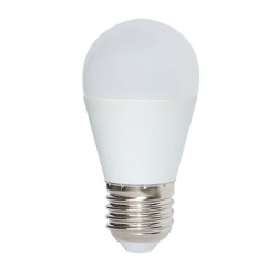 Λάμπα led σφαιρική E27 7W 230V 4000k ενδιάμεσο λευκό φως δέσμης 180° 650lumen 30000h