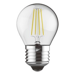 Λάμπα led σφαιρική filament με ντουί Ε27 5W 230V 2700k θερμό λευκό φως 440lumen 30000h
