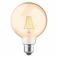 Λάμπα led Filament Globe μελί με ντουί Ε27 8W 230V 2700k θερμό λευκό φως 760lm 30000h