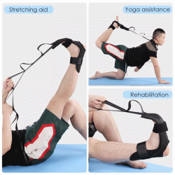 Ελαστικός ιμάντας για ασκήσεις Pilates/Yoga GYM-0022 110cm μαύρος