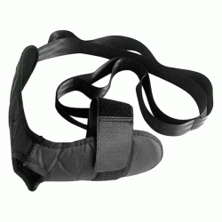 Ελαστικός ιμάντας για ασκήσεις Pilates/Yoga GYM-0022 110cm μαύρος