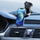 Βάση smartphone αυτοκινήτου CELEBRAT με βεντούζα για ταμπλό & κλιπ για αεραγωγό σε μαύρο χρώμα