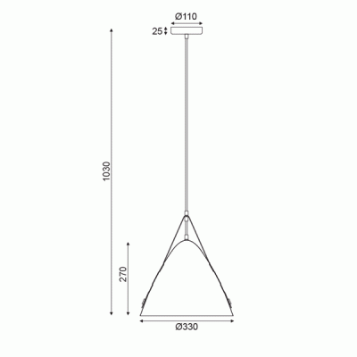 Κρεμαστό φωτιστικό NAOMI 1xΕ27 D33xh100cm λευκό μεταλλικό με δερμάτινες λεπτομέρειες