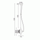 Κρεμαστό φωτιστικό HYDRA 1xG9 20x14xh122cm μεταλλικό και γυάλινο χάλκινο/μαύρο Κρεμαστό φωτιστικό HYDRA 1xG9 20x14xh122cm μεταλλικό και γυάλινο χάλκινο/μαύρο