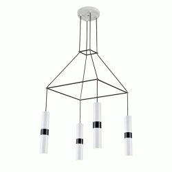 Κρεμαστό φωτιστικό DA VINCI 4xGU10 λευκό μεταλλικό 56x56xh150cm