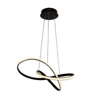 Κρεμαστό φωτιστικό LED GORDIUS 48W 3000k θερμό λευκό φως 2880lm 48x44xh120cm μαύρο αλουμινίου