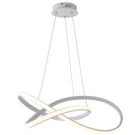 Κρεμαστό LED φωτιστικό 48W θερμό φως 3000k 2880lm λευκό αλουμινίου 48x44xh120cm IP20