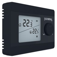 Θερμοστάτης χώρου GENERAL HT-250S-TPI BLACK τεχνητής νοημοσύνης με backlight φωτιζόμενη οθόνη