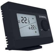Θερμοστάτης χώρου ασύρματος GENERAL HT-250SRF-TPI BLACK τεχνητής νοημοσύνης θέρμανσης ή ψύξης