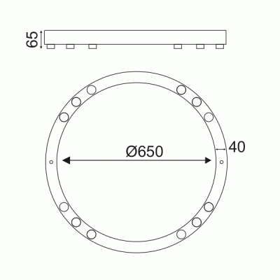 Led cob φωτιστικό οροφής 36W θερμό φως 3000k 3240lm λευκό αλουμινίου D65xh6,5cm Led cob φωτιστικό οροφής 36W θερμό φως 3000k 3240lm λευκό αλουμινίου D65xh6,5cm