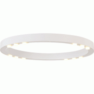 Led cob φωτιστικό οροφής 36W θερμό φως 3000k 3240lm λευκό αλουμινίου D65xh6,5cm