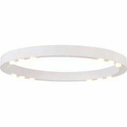 Led cob φωτιστικό οροφής 36W θερμό φως 3000k 3240lm λευκό αλουμινίου D65xh6,5cm