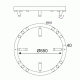 Led φωτιστικό οροφής MAGNETO 48W 3000k θερμό φως 4320lm μαύρο αλουμινίου D65xh6,5cm