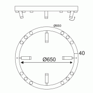 Φωτιστικό οροφής LED COB MAGNETO 48W θερμό φως 3000k αλουμινίου λευκό 4320lm D65xh6,5cm Φωτιστικό οροφής LED COB MAGNETO 48W θερμό φως 3000k αλουμινίου λευκό 4320lm D65xh6,5cm