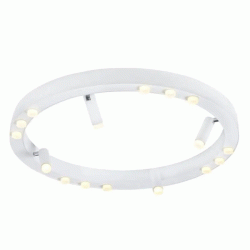 Φωτιστικό οροφής LED COB MAGNETO 48W θερμό φως 3000k αλουμινίου λευκό 4320lm D65xh6,5cm