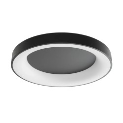 Φωτιστικό οροφής kelvo® SALEM LED 105W 10500lm 120° AC 220-240V IP20 ρυθμιζόμενο λευκό CCT με χειριστήριο από 2700K έως 6000K ντιμμάρισιμο μαύρο ματ 60x60x9.5cm