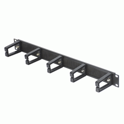 Μεταλλικό εξάρτημα 1U KP-410401 τακτοποίησης καλωδίων με 5 άγκιστρα συγκράτησης 