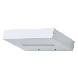 Επίτοιχο μεταλλικό λευκό ματ φωτιστικό LED SMD 1x4W 3000K θερμό φως ορθογώνιο
