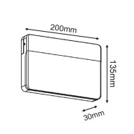 Επίτοιχο φωτιστικό LED SMD WALL LUMINAIRE 13W 230V 3000k θερμό λευκό φως 600lm δέσμης 120° IP65 Επίτοιχο φωτιστικό LED SMD WALL LUMINAIRE 13W 230V 3000k θερμό λευκό φως 600lm δέσμης 120° IP65