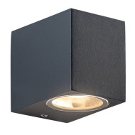 Επίτοιχη απλίκα WALL LUMINAIRE αλουμινίου για λαμπτήρες GU10 230VAC σκούρο γκρι εξωτερικού χώρου στεγανή IP65