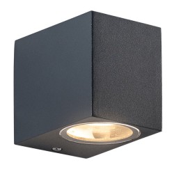 Επίτοιχη απλίκα WALL LUMINAIRE αλουμινίου για λαμπτήρες GU10 230VAC σκούρο γκρι εξωτερικού χώρου στεγανή IP65 Επίτοιχη απλίκα WALL LUMINAIRE αλουμινίου για λαμπτήρες GU10 230VAC σκούρο γκρι εξωτερικού χώρου στεγανή IP65