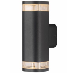 Επίτοιχο φωτιστικό WALL LUMINAIRE σκούρο γκρι για λαμπτήρες GU10 στεγανό IP54 εξωτερικού χώρου