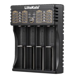 Φορτιστής LIITOKALA LII-402 για μπαταρίες NiMH/CD Li-Ion IMR 4 θέσεων με θύρα εξόδου τύπου USB