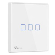 Διακόπτης τοίχου τριπλός SONOFF T2EU3C-RF Wi-Fi Smart Wall Touch Button Switch 3 Way RF Series