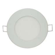 Led panel λευκό στρογγυλό χωνευτό 3W 230V 6000k ψυχρό λευκό φως 120° 240lm
