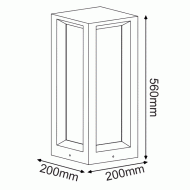 Φωτιστικό κήπου 560mm 3xE27 λευκό τσιμεντένιο με PC κάλυμμα 560x200x200mm εξωτερικού χώρου IP65 Φωτιστικό κήπου 560mm 3xE27 λευκό τσιμεντένιο με PC κάλυμμα 560x200x200mm εξωτερικού χώρου IP65